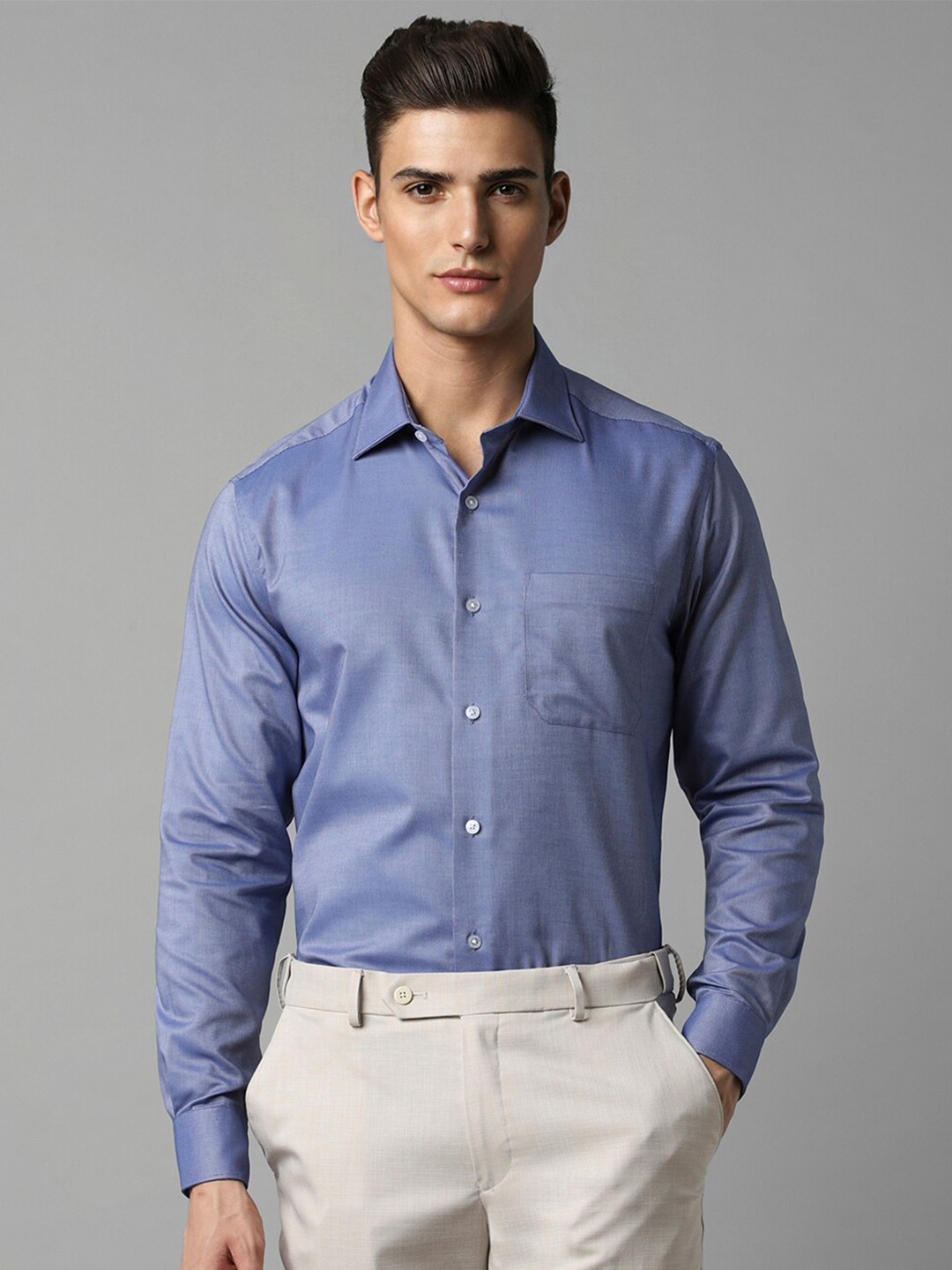 

Louis Philippe Cotton Formal Shirt, Blue