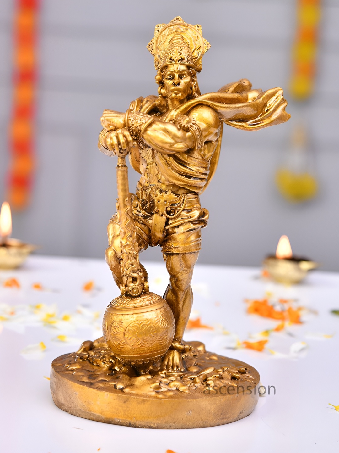 

Ascension Gold-Toned Religious Figurine Showpiece