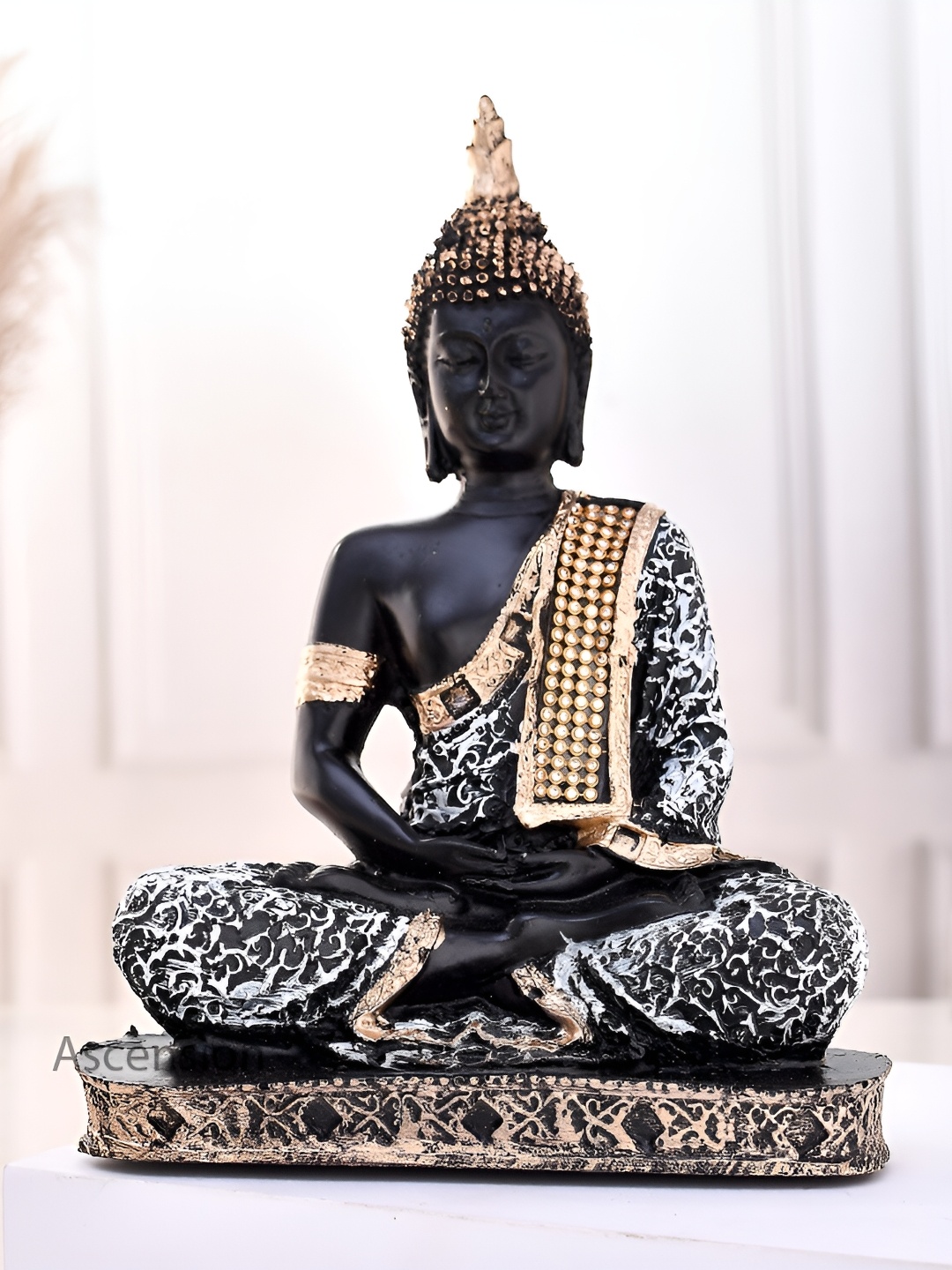 

Ascension Black Buddha Figurine Showpiece