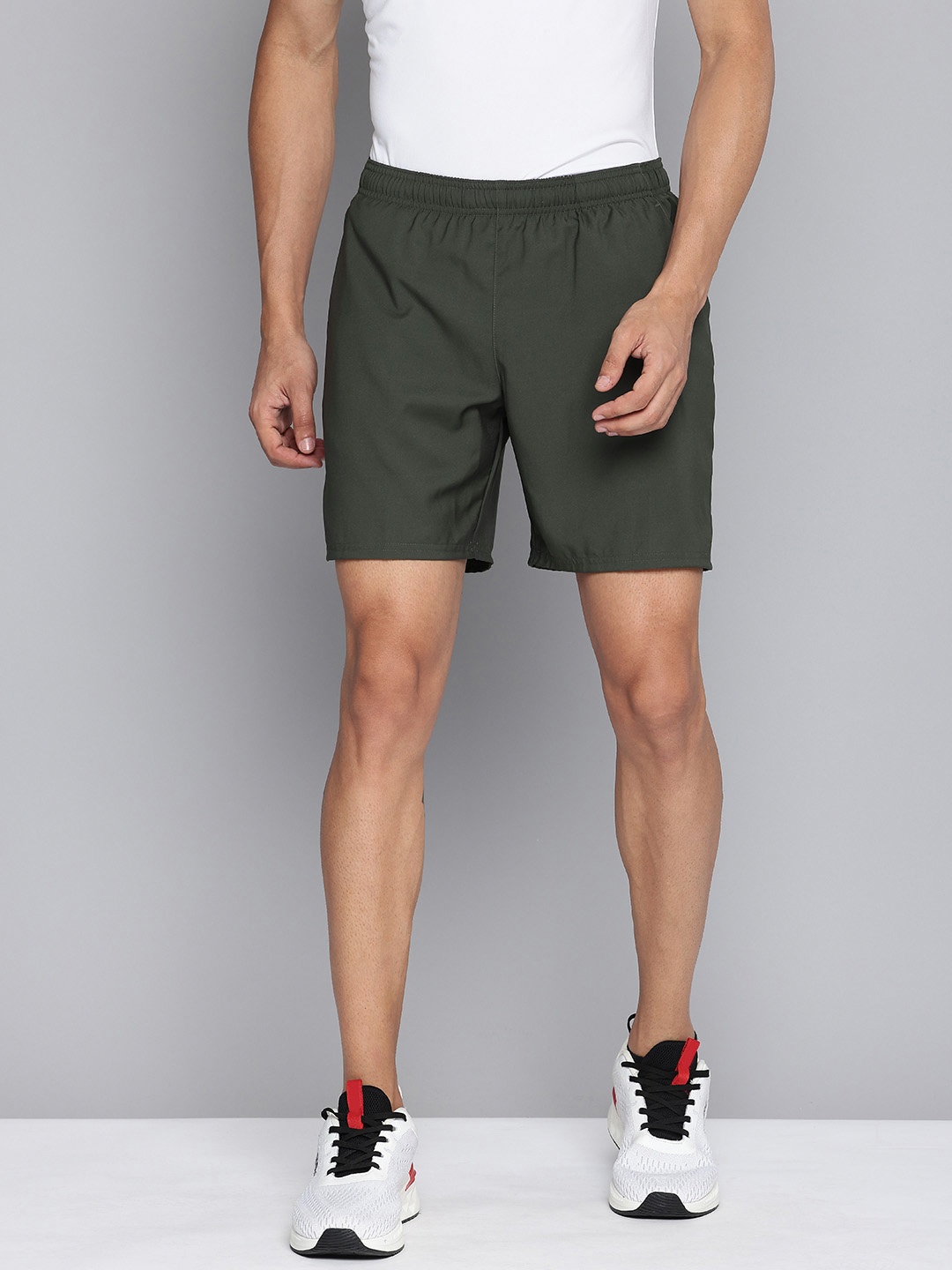 

Domyos By Decathlon Men Training or Gym Shorts, Olive
