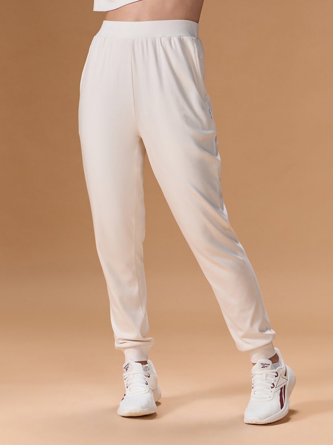 

KICA Women Relaxed-Fit Cotton Joggers, Off white
