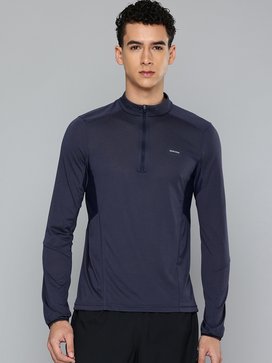 

Quechua By Decathlon High Neck Trekking T-shirt, Blue