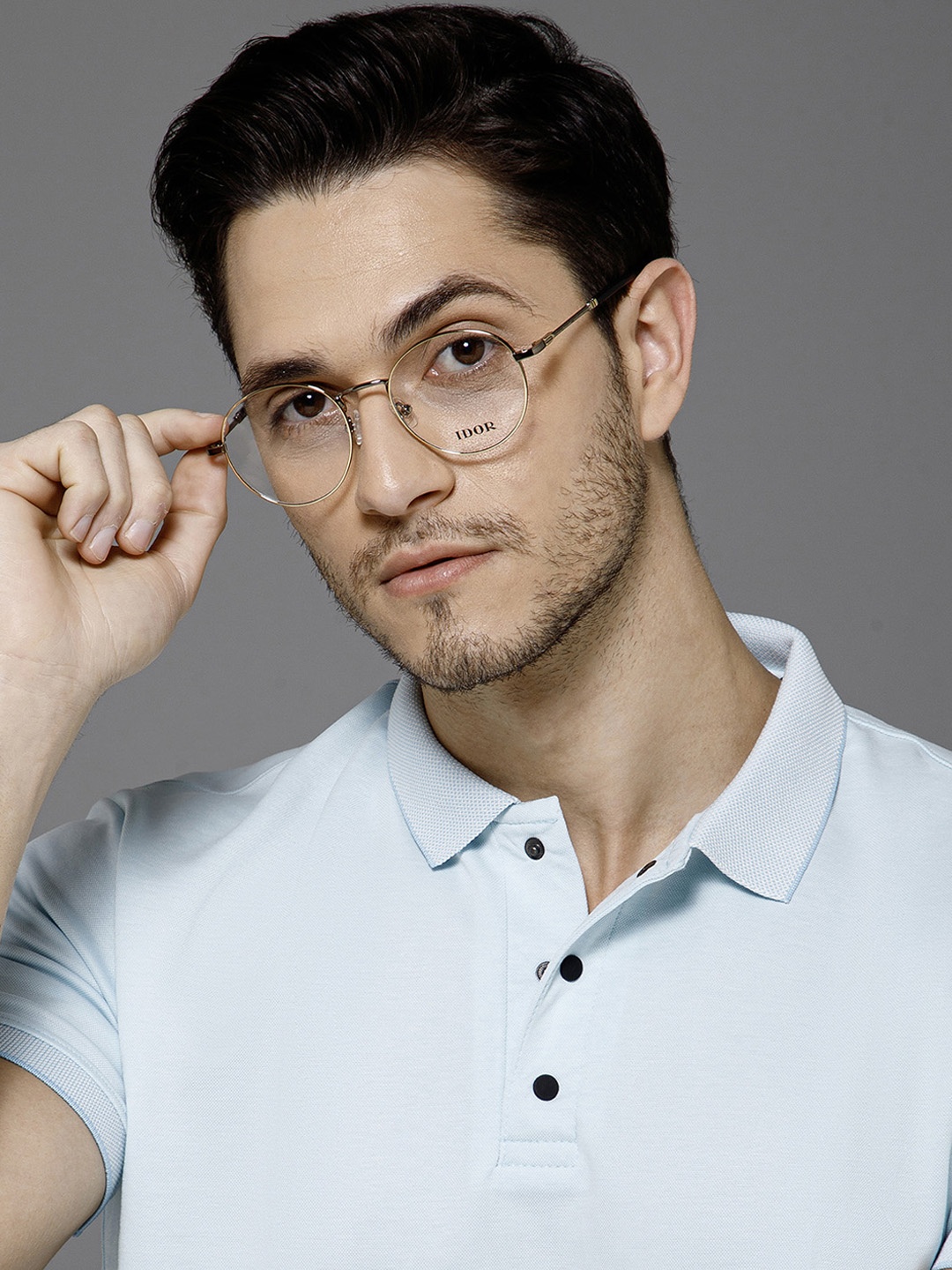 

IDOR Unisex Full Rim Oval Frames, Black
