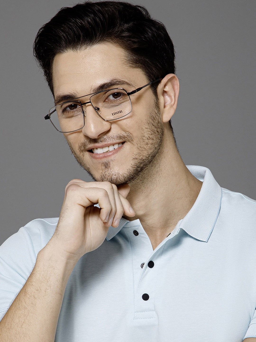 

IDOR Unisex Full Rim Square Frames, Brown