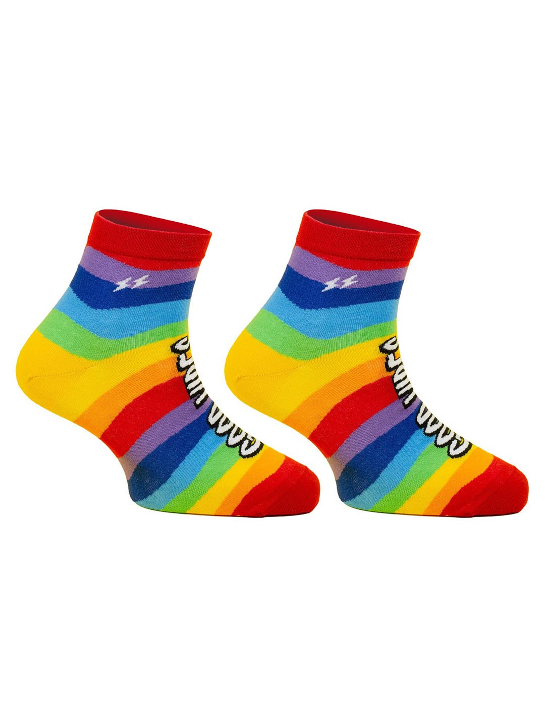 

Papa Socks Striped Ankle Length Socks, Magenta