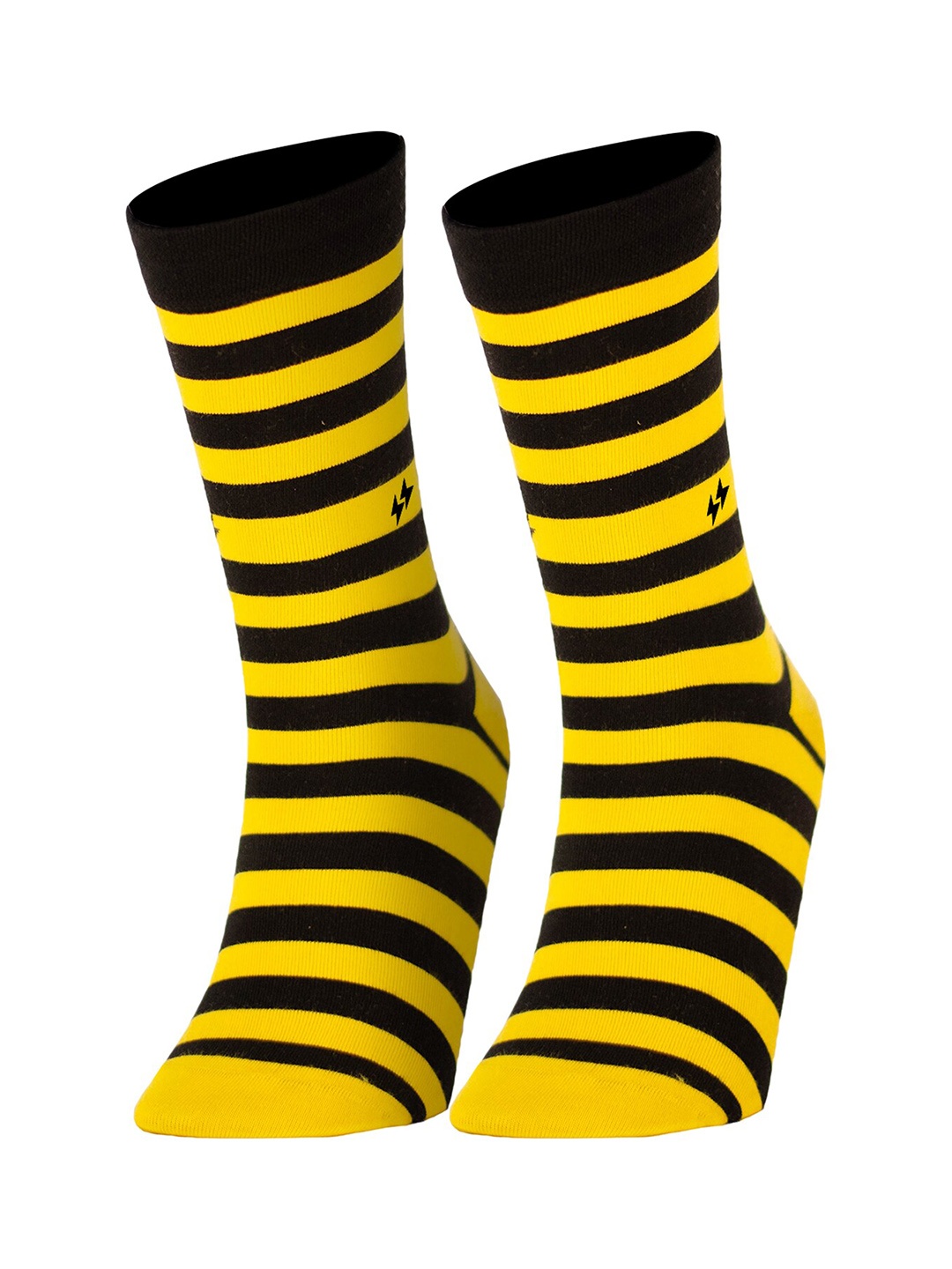 

Papa Socks Unisex Calf-Length Socks, Yellow