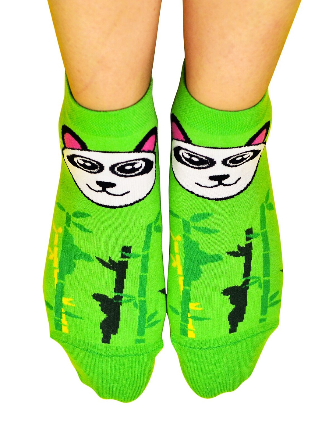 

Papa Socks Breathable Ankle-Length Socks, Green