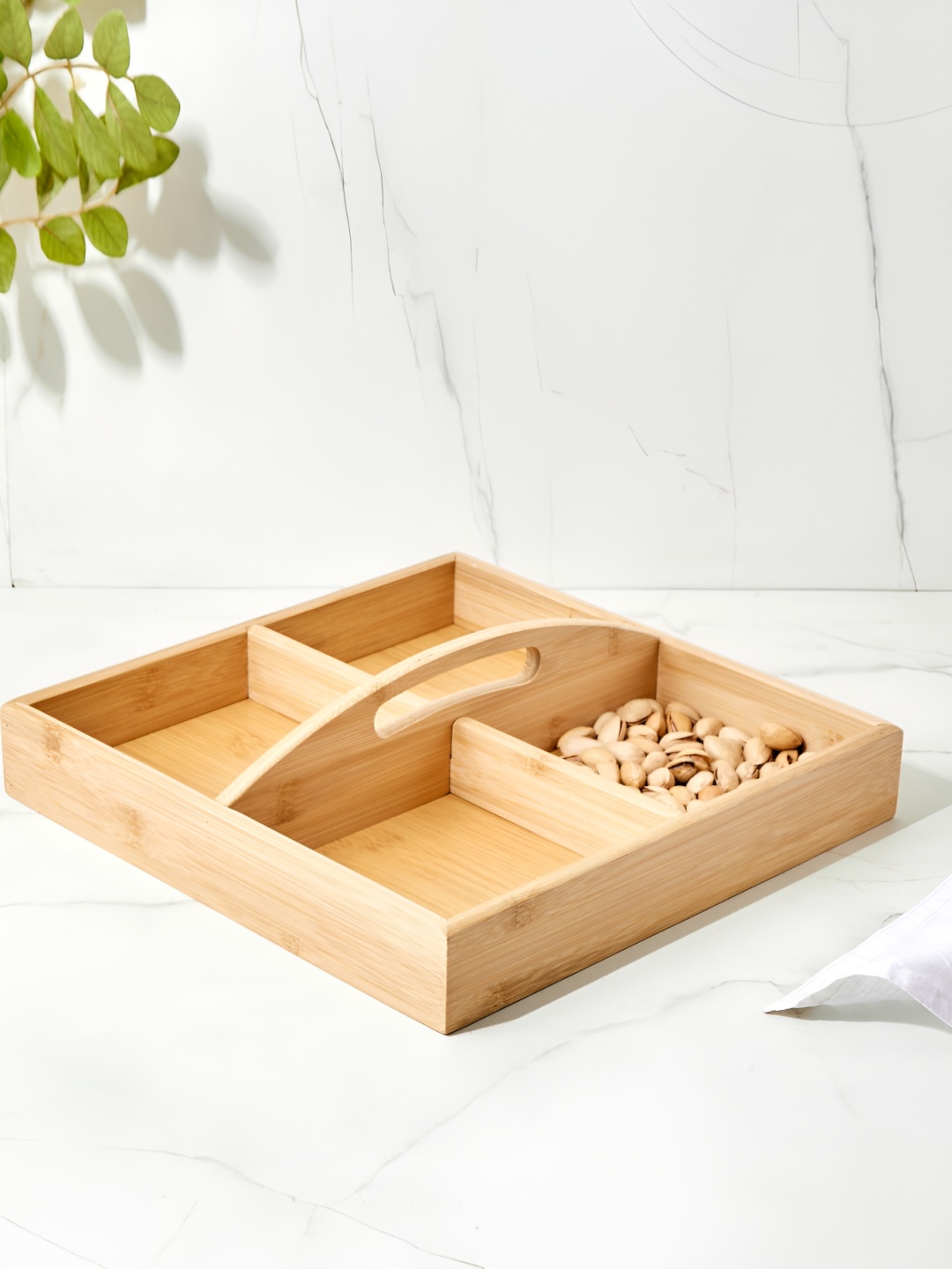 

Home Centre Spinel Perennial Brown Bamboo Serving Tray
