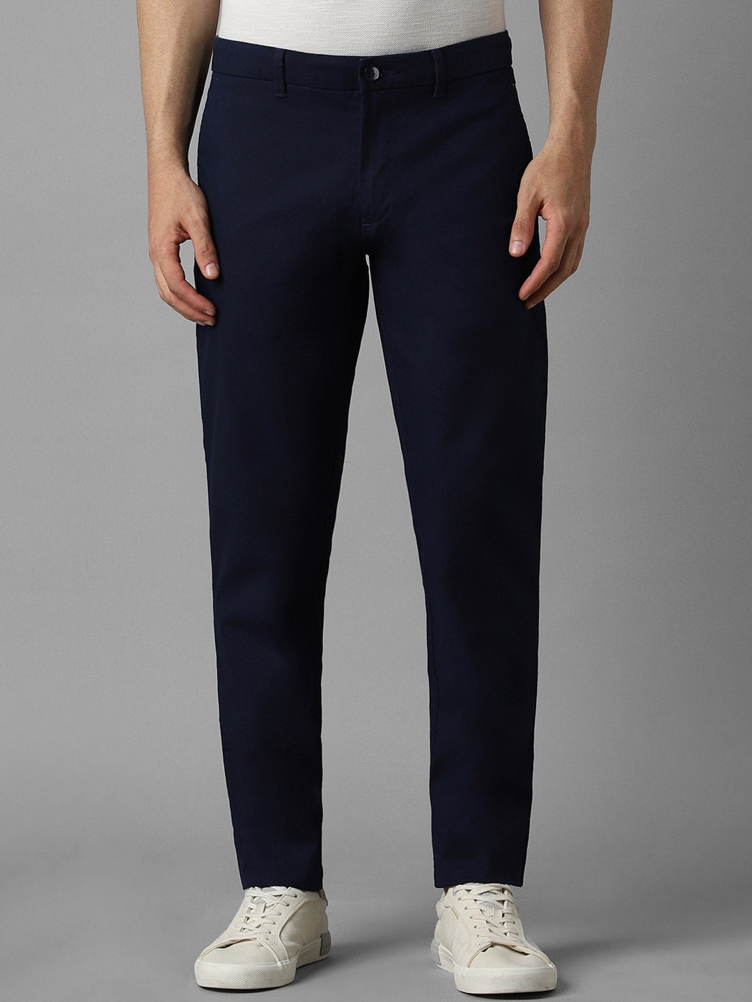 

Louis Philippe Sport Men Slim Fit Cotton Casual Trouser, Navy blue