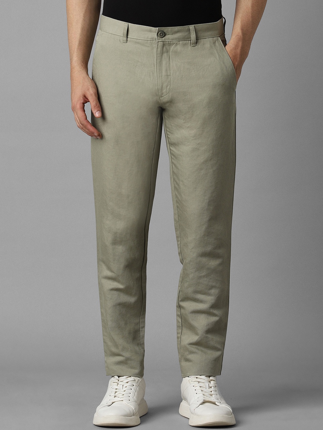

Louis Philippe Sport Men Smart Fit Casual Trouser, Olive
