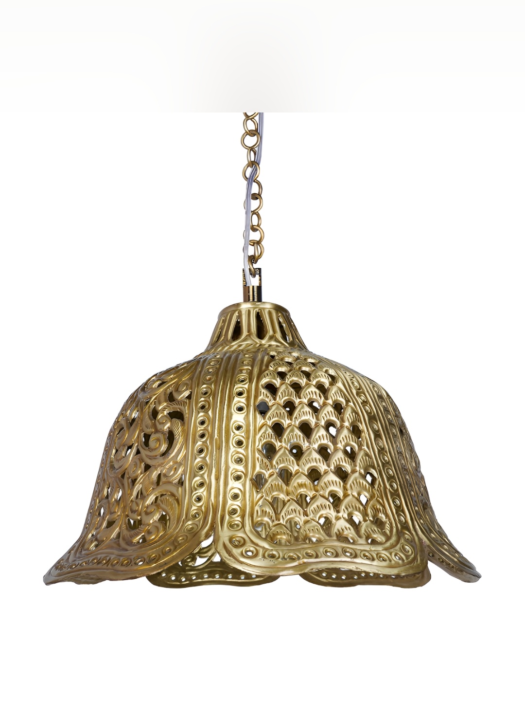 

Fos Lighting Gold-Toned Textured Ceiling Lamp