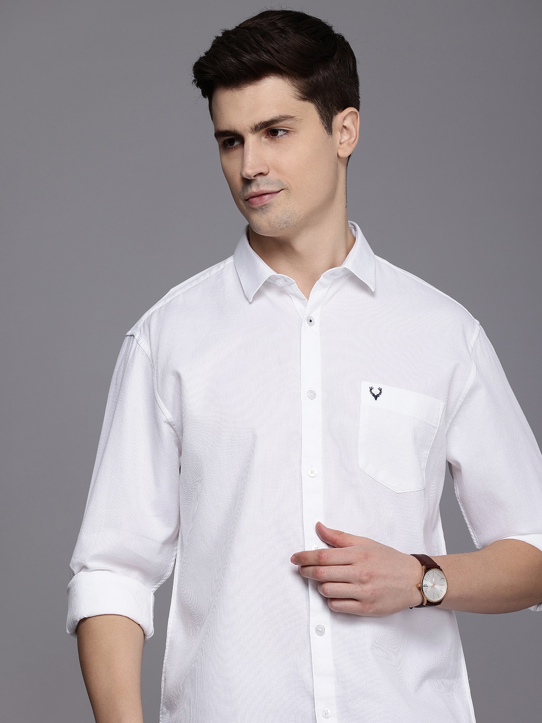 

Allen Solly Pure Cotton Casual Shirt, White