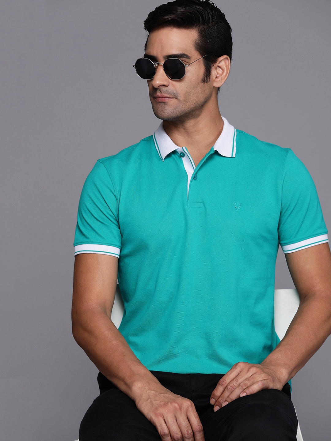 

Allen Solly Polo Collar T-shirt, Green