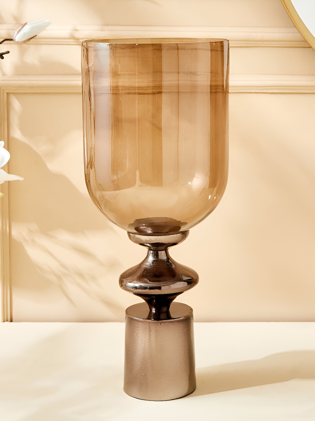 

Home Centre Eternity Vogue Glass Vase, Copper
