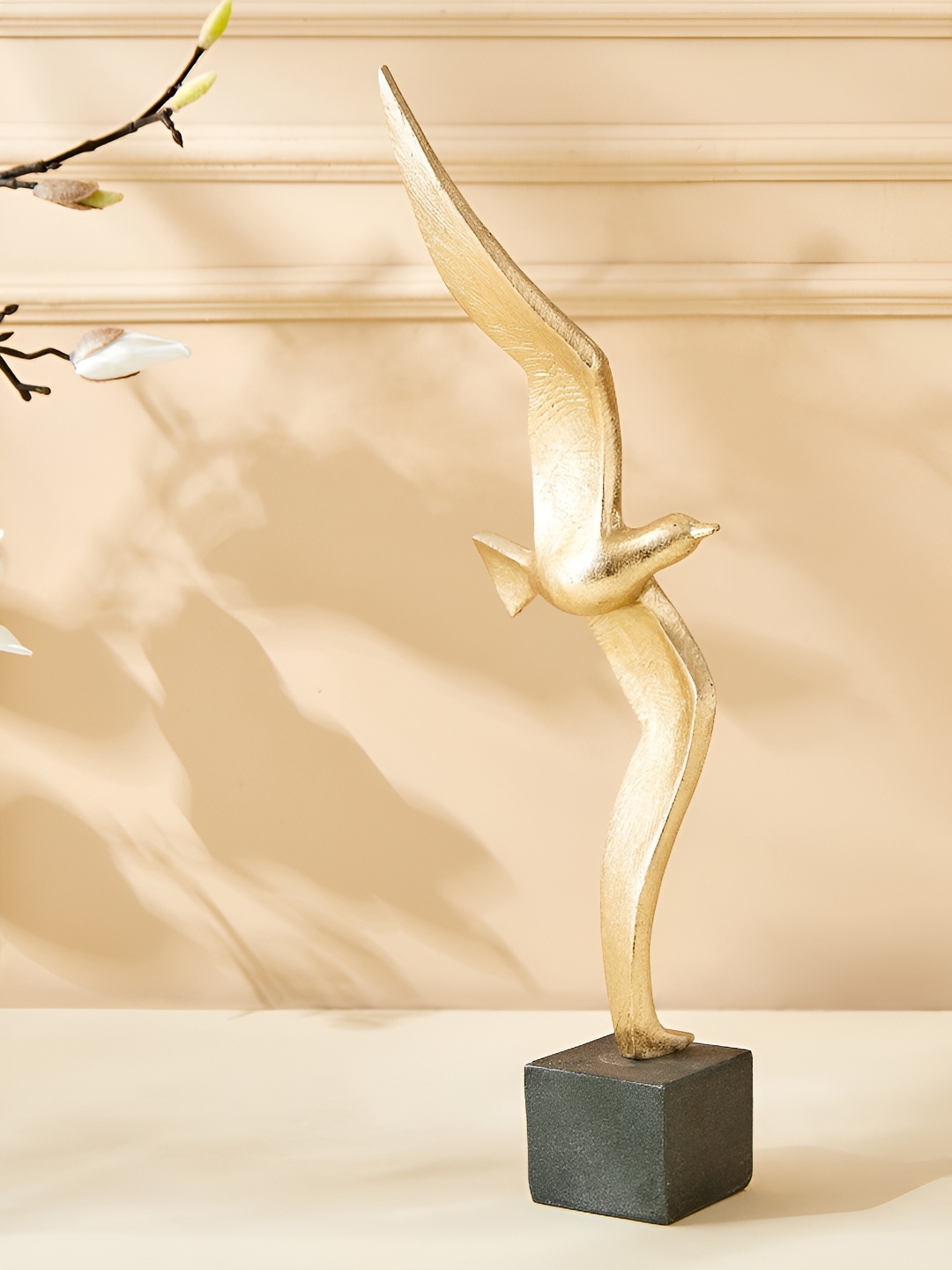 

Home Centre Eternity Viva Gold-Toned Metal Bird Figurine Showpiece