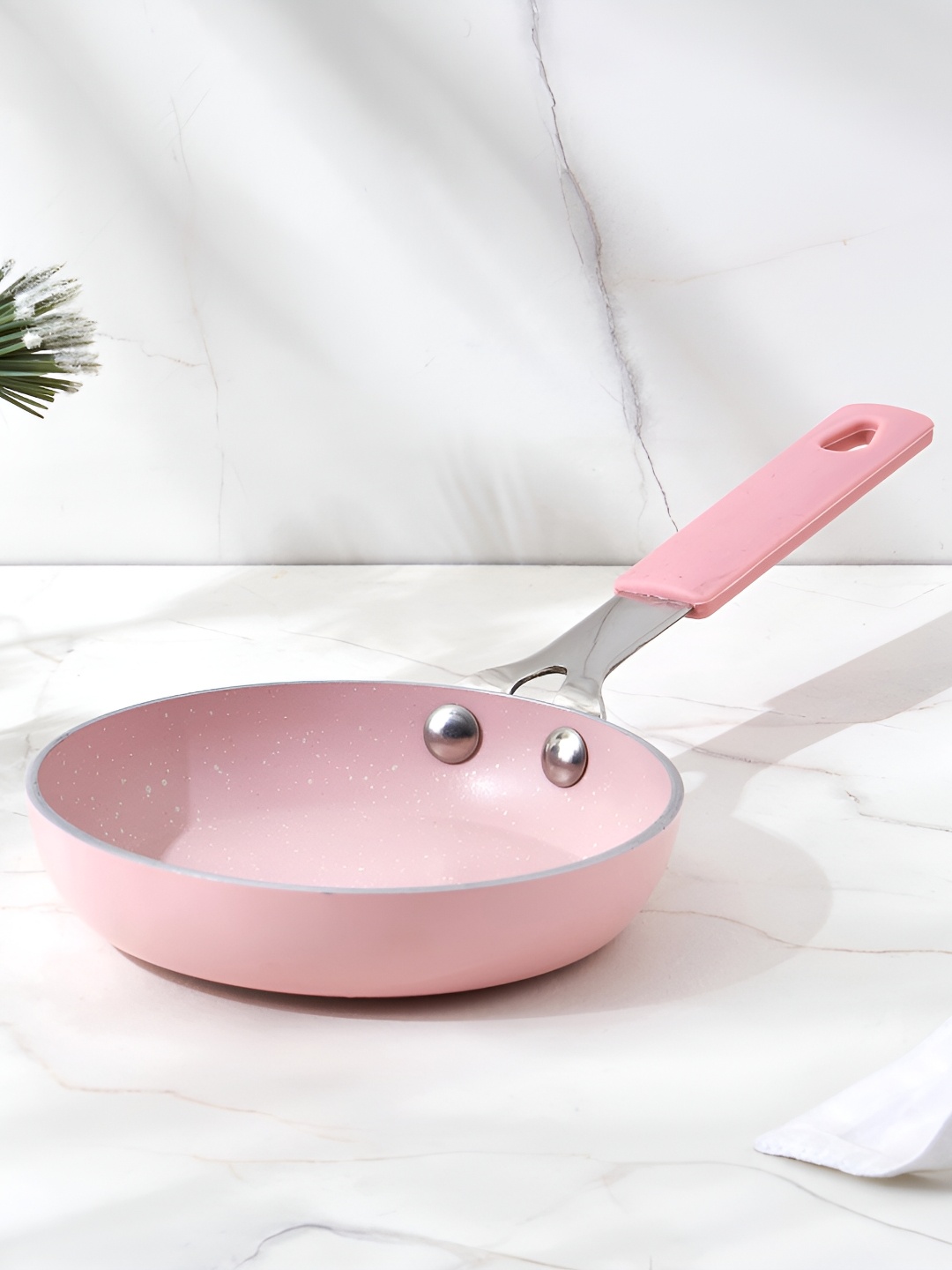 

Home Centre Colour Refresh Aluminium Non-Stick Mini Frying Pan - 12cm, Pink