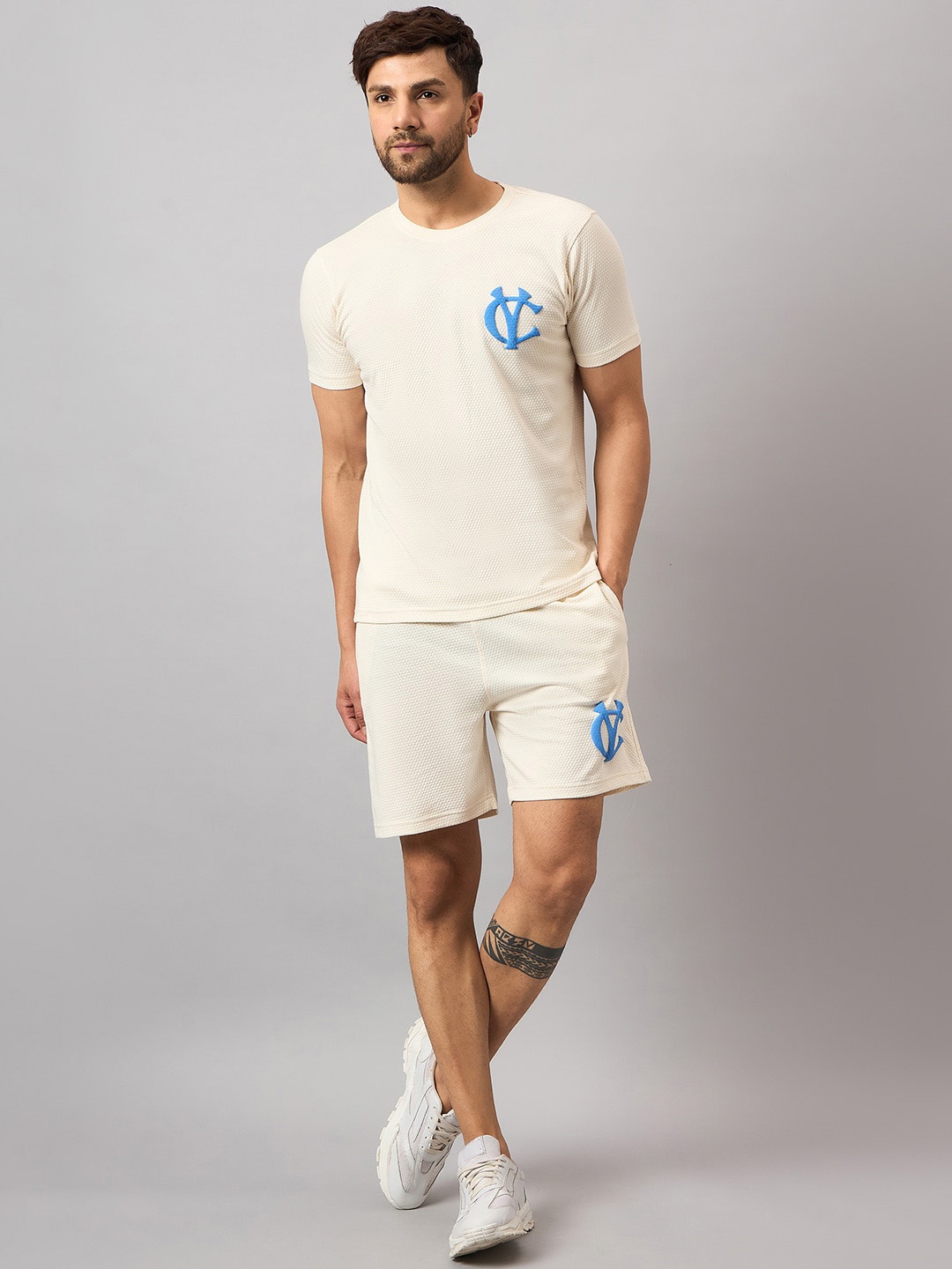 

Club York Printed T-Shirt & Shorts, White
