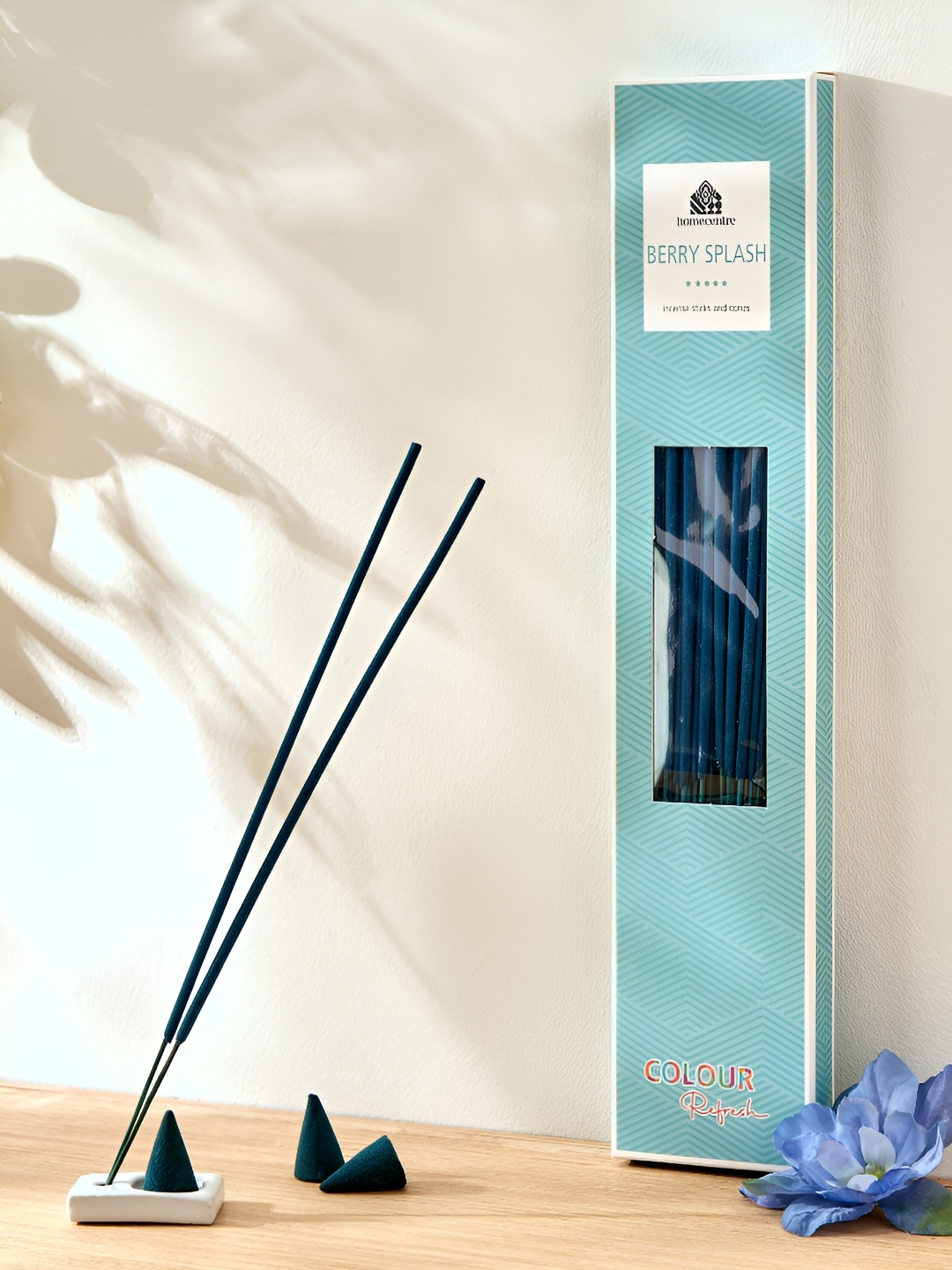 

Home Centre 31 Pcs Incense Sticks With Holder, Blue