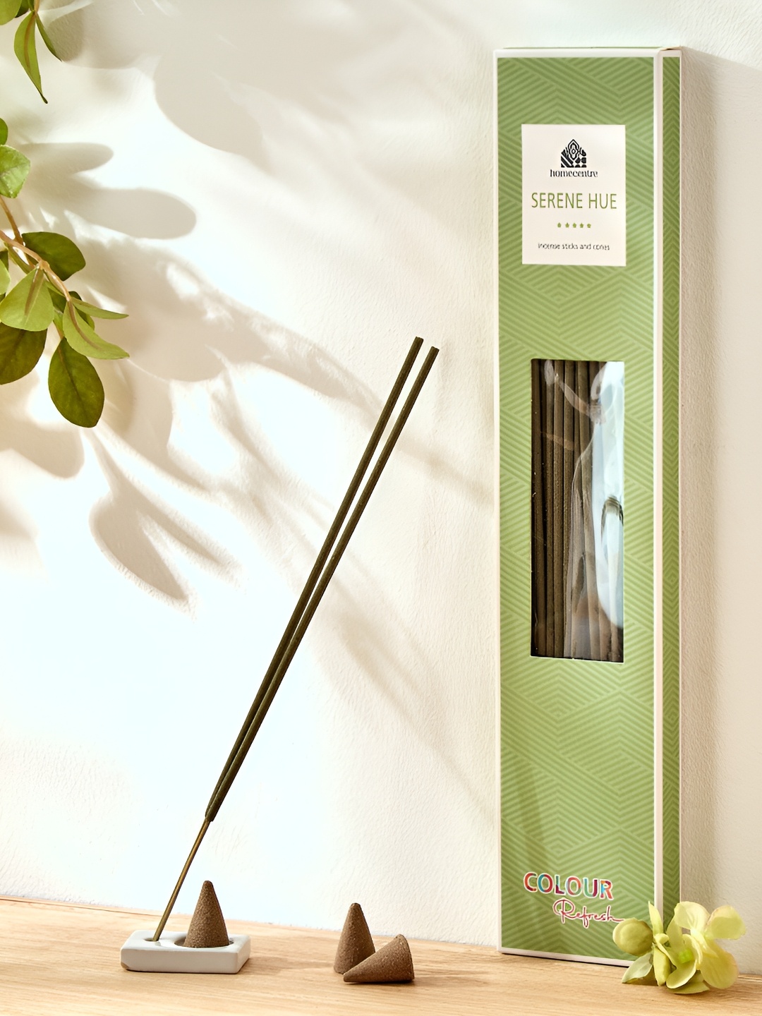 

Home Centre Green Sea Breeze 31 Pieces Refresh Green Sea Breeze Incense Sticks & Holder