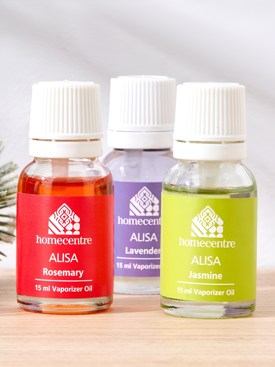 

Home Centre Alisa 3 Pieces Vaporizers oil-15 ml, Red