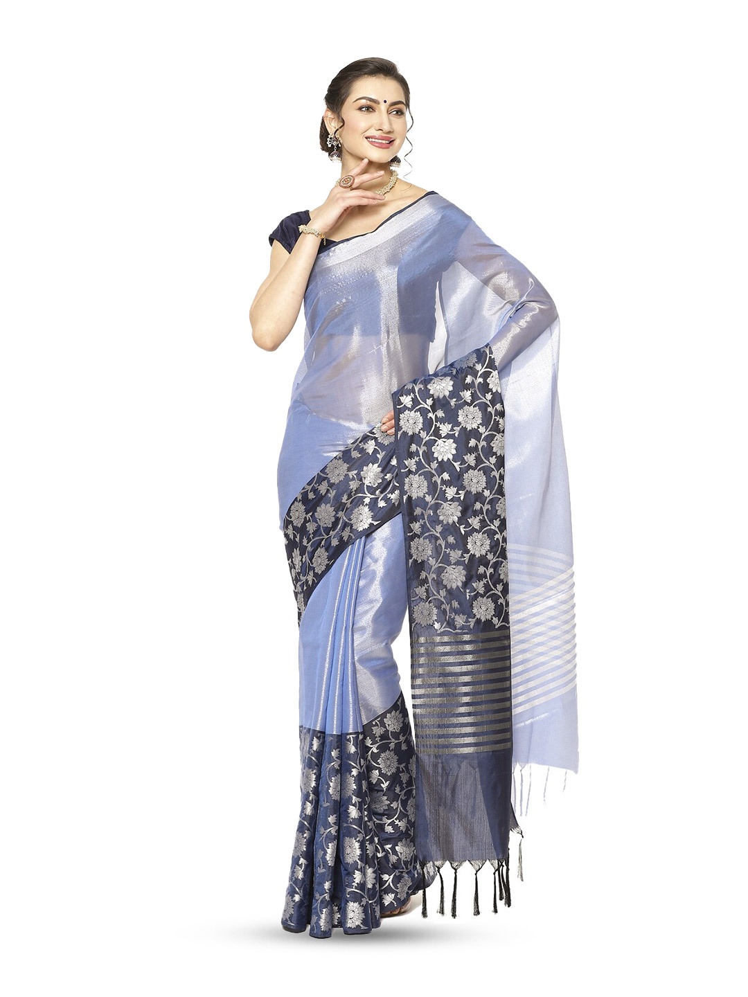 

Humairah Woven Design Kanjeevaram Saree, Lavender