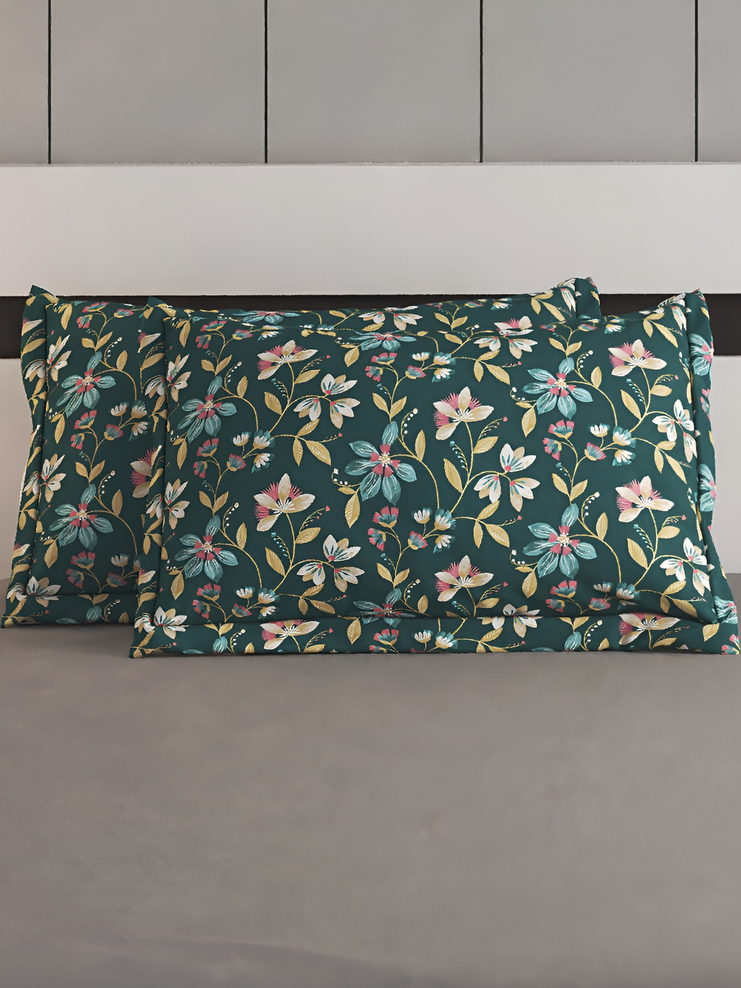 

Home Centre Rhapsody Mond Teal 2 Pieces Self Design Pure Cotton Rectangle Pillow Covers