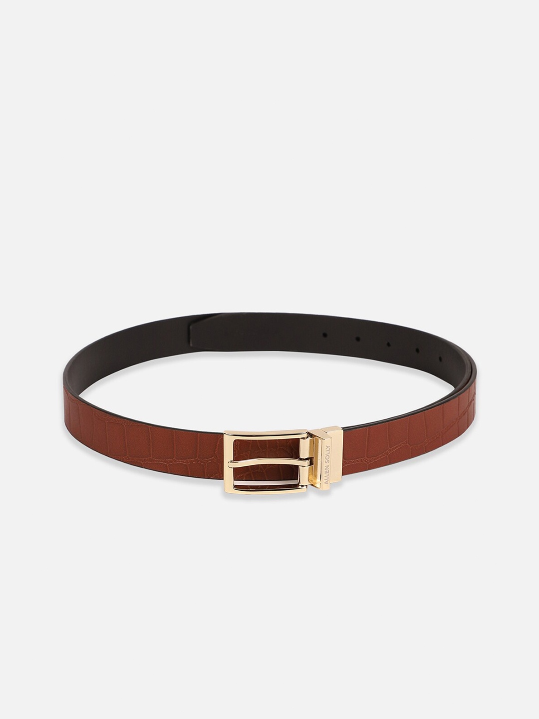 

Allen Solly Men Leather Formal Belt, Brown