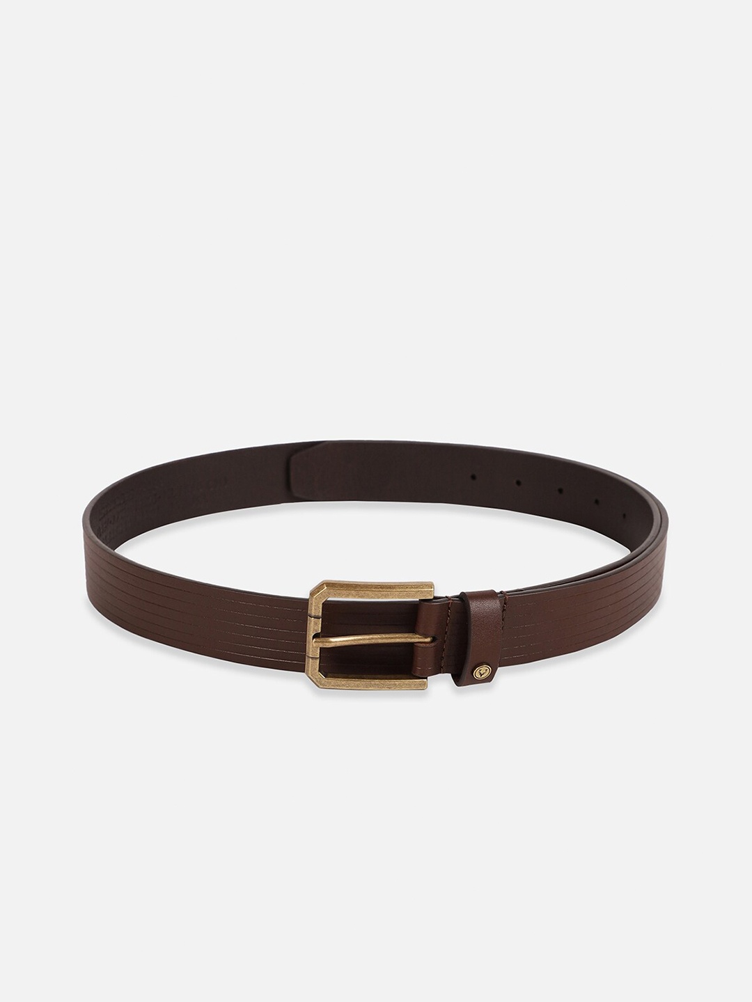 

Allen Solly Men Textured Leather Formal Belt, Brown