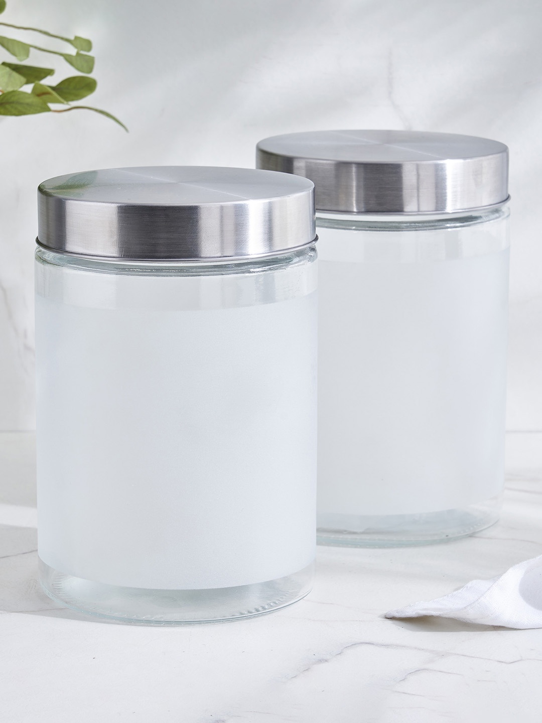 

Home Centre Louvre Arcade Transparent Glass Storage Jar - 1.2L
