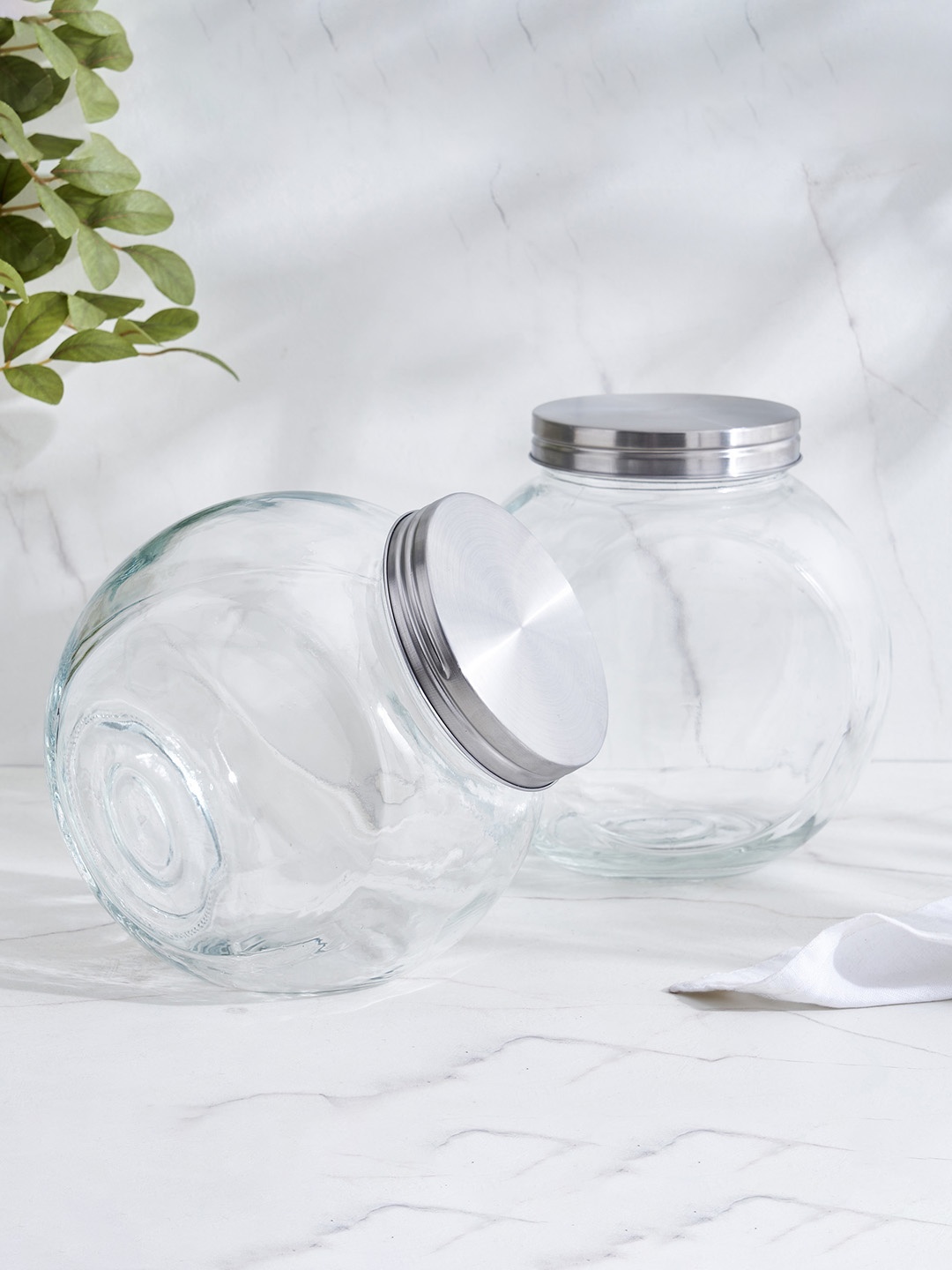 

Home Centre Transparent Glass Storage Container 1.6L