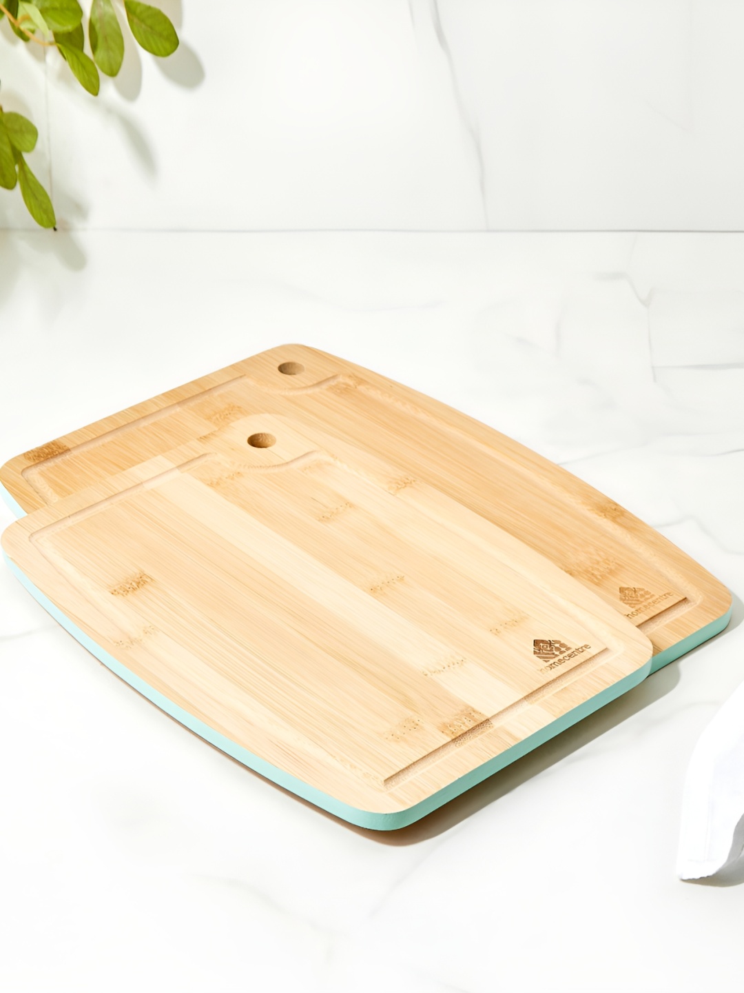 

Home Centre Set of 2 Bamboo Chopping Boards, Brown