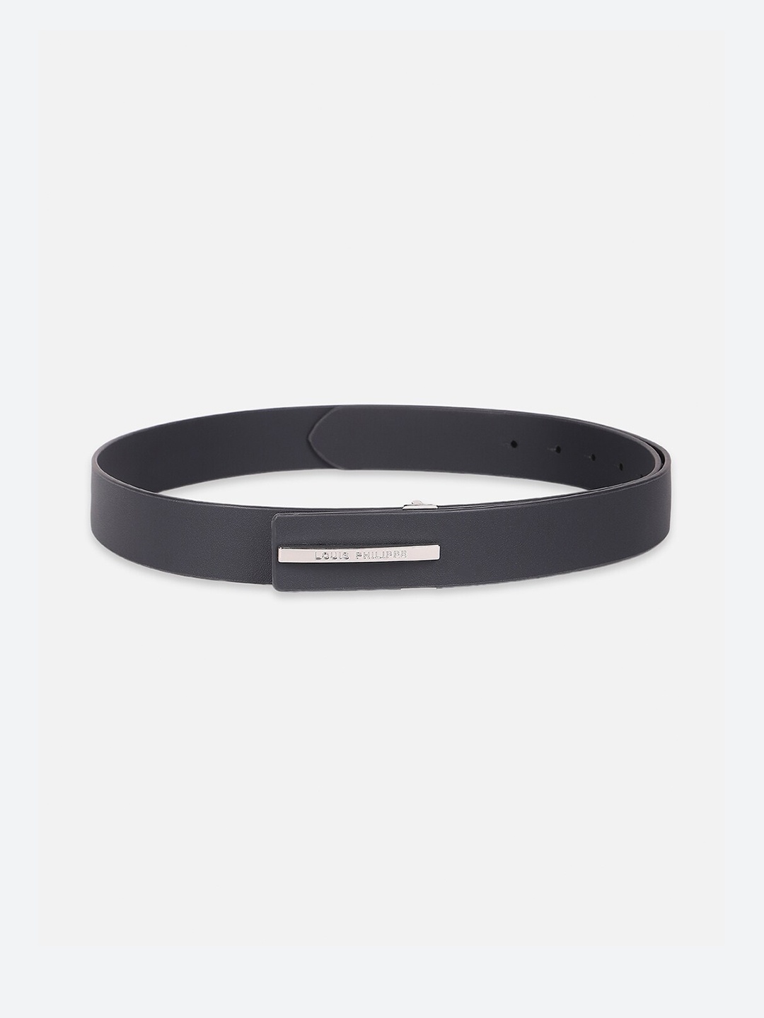 

Louis Philippe Men Leather Formal Belt, Black