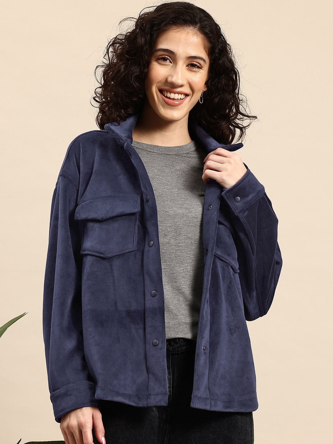 

Mast & Harbour Women No Tailored Jacket, Navy blue