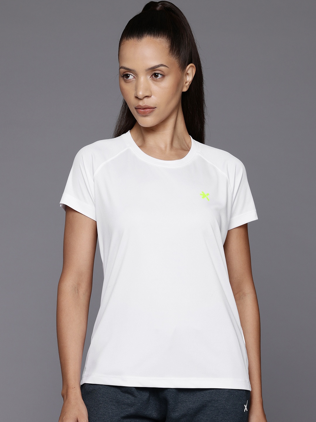 

HRX by Hrithik Roshan Women Rapid-Dry Running T-shirt, White
