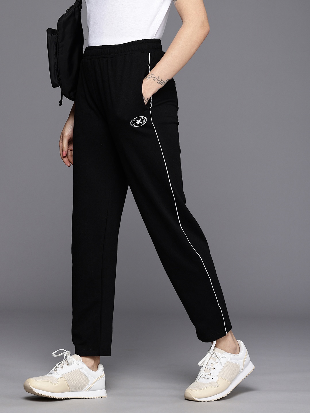 

HRX by Hrithik Roshan Women Olympic-Collection Lifestyle Track Pants, Black