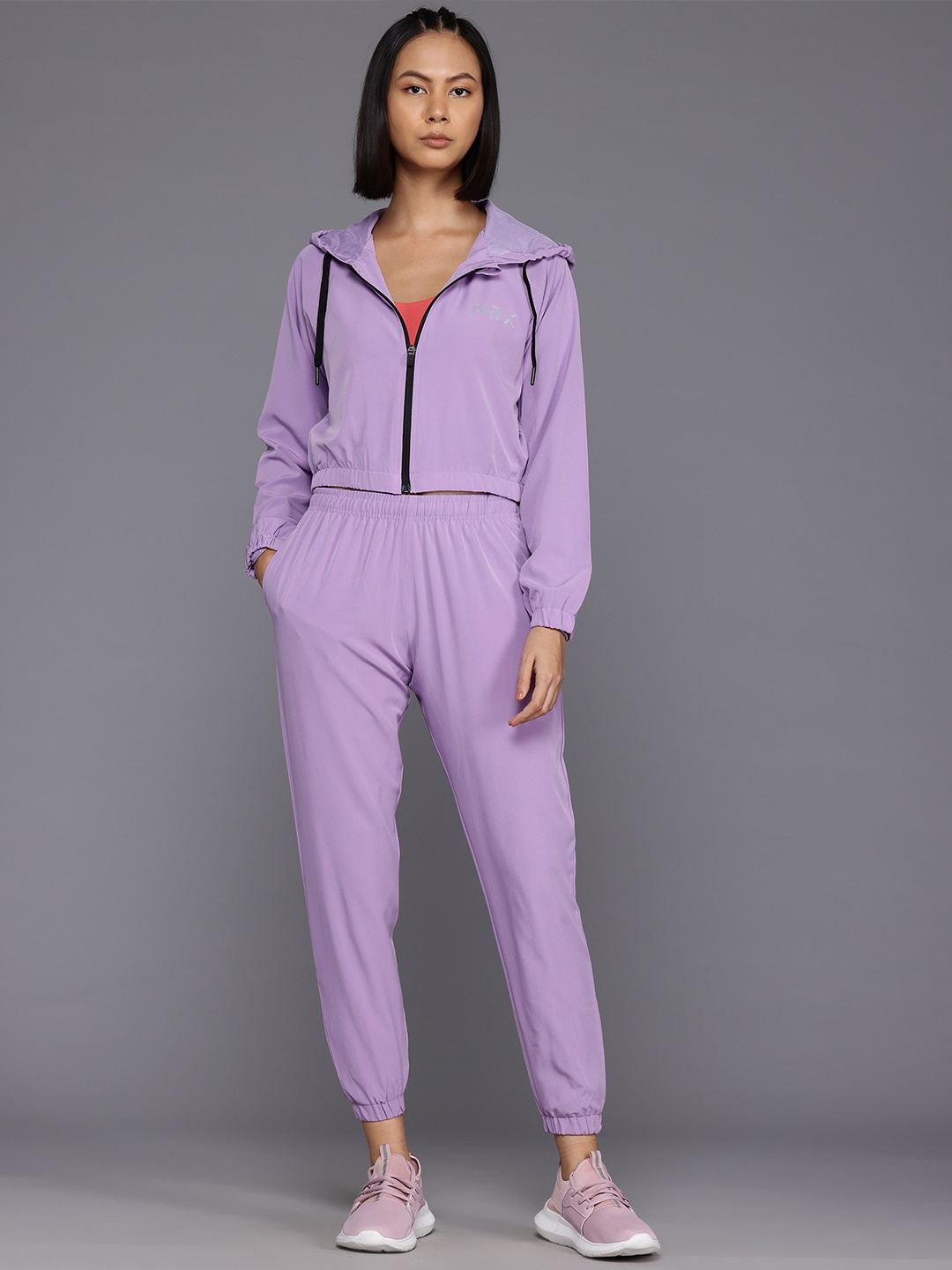 

HRX by Hrithik Roshan Rapid Dry Running Tracksuit, Lavender