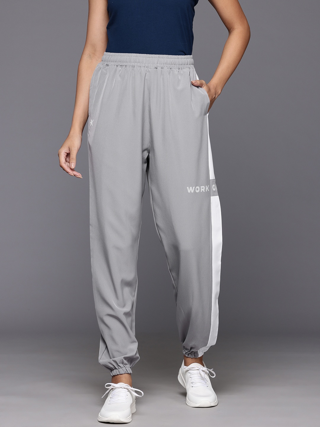 

HRX by Hrithik Roshan Women Rapid-Dry Training Joggers, Grey