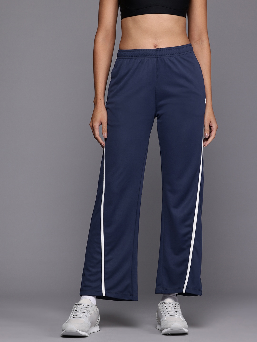 

HRX by Hrithik Roshan Women Rapid-Dry Training Track Pants, Navy blue