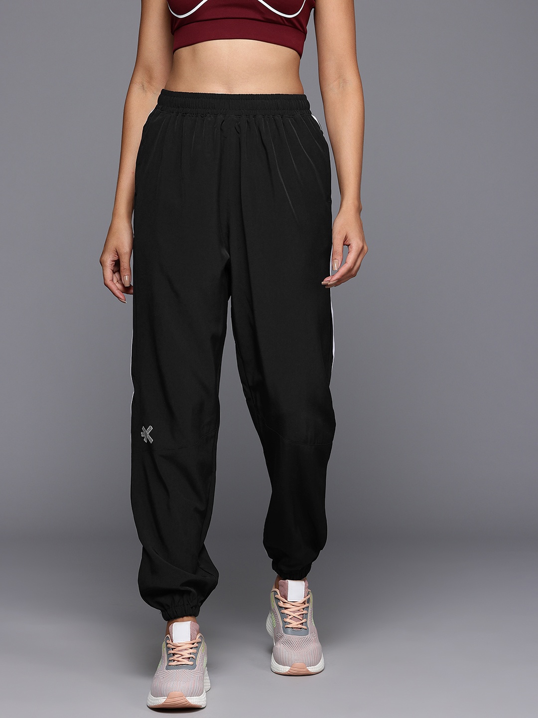 

HRX by Hrithik Roshan Women Rapid -Dry Training Track Pants, Black
