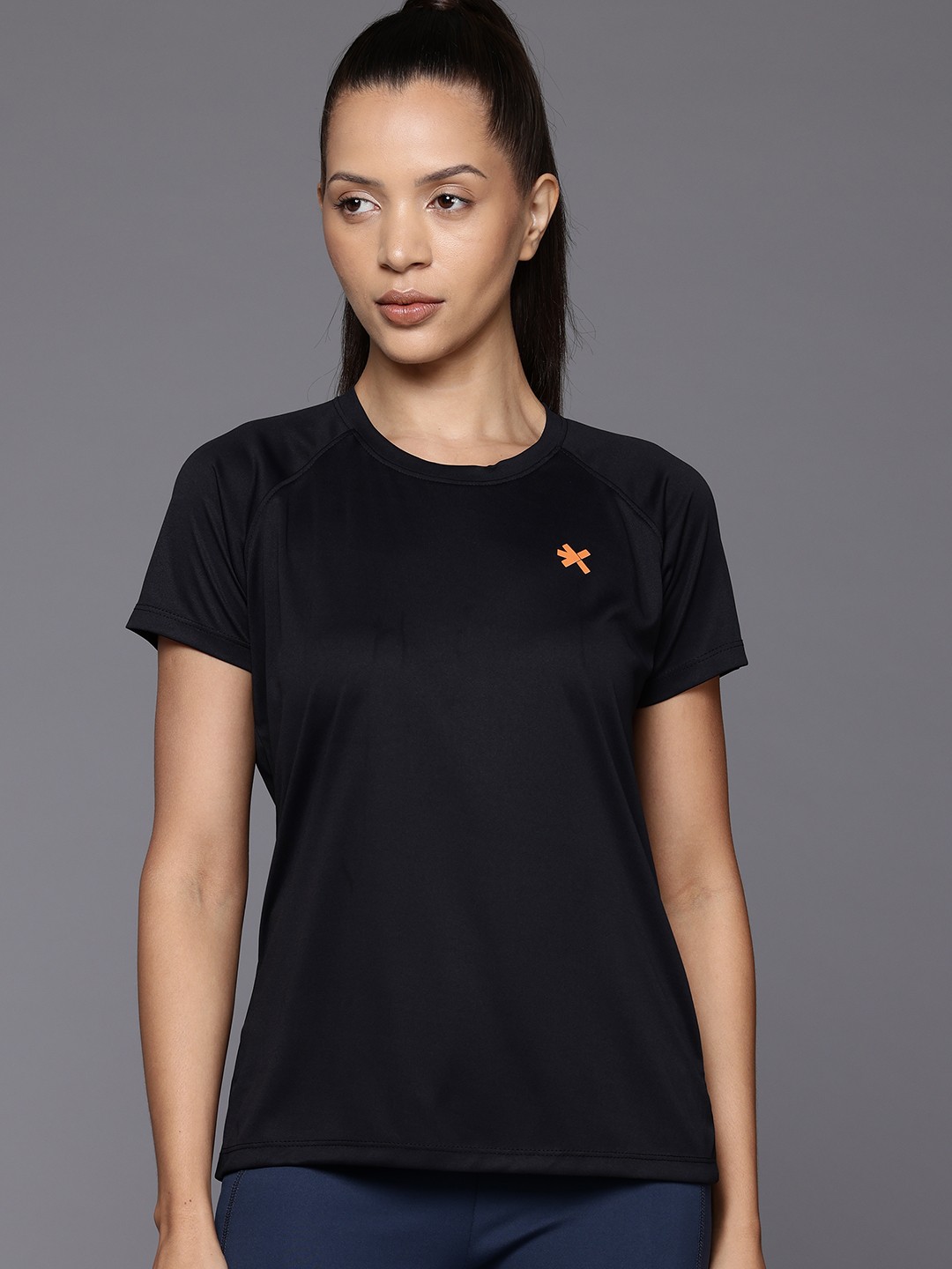 

HRX by Hrithik Roshan Rapid-Dry Running T-shirt, Black