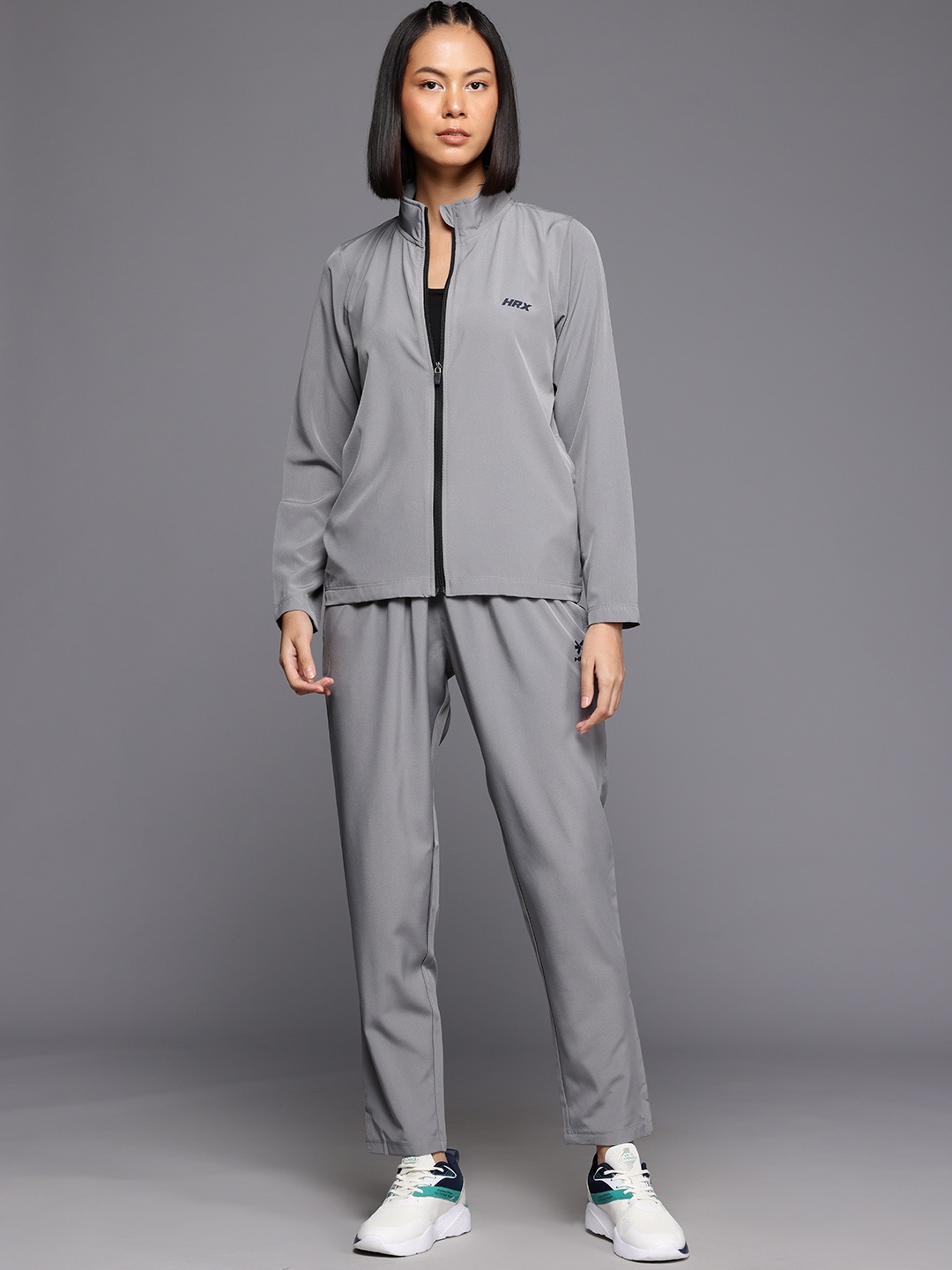 

HRX by Hrithik Roshan Rapid-Dry Running Tracksuit, Grey