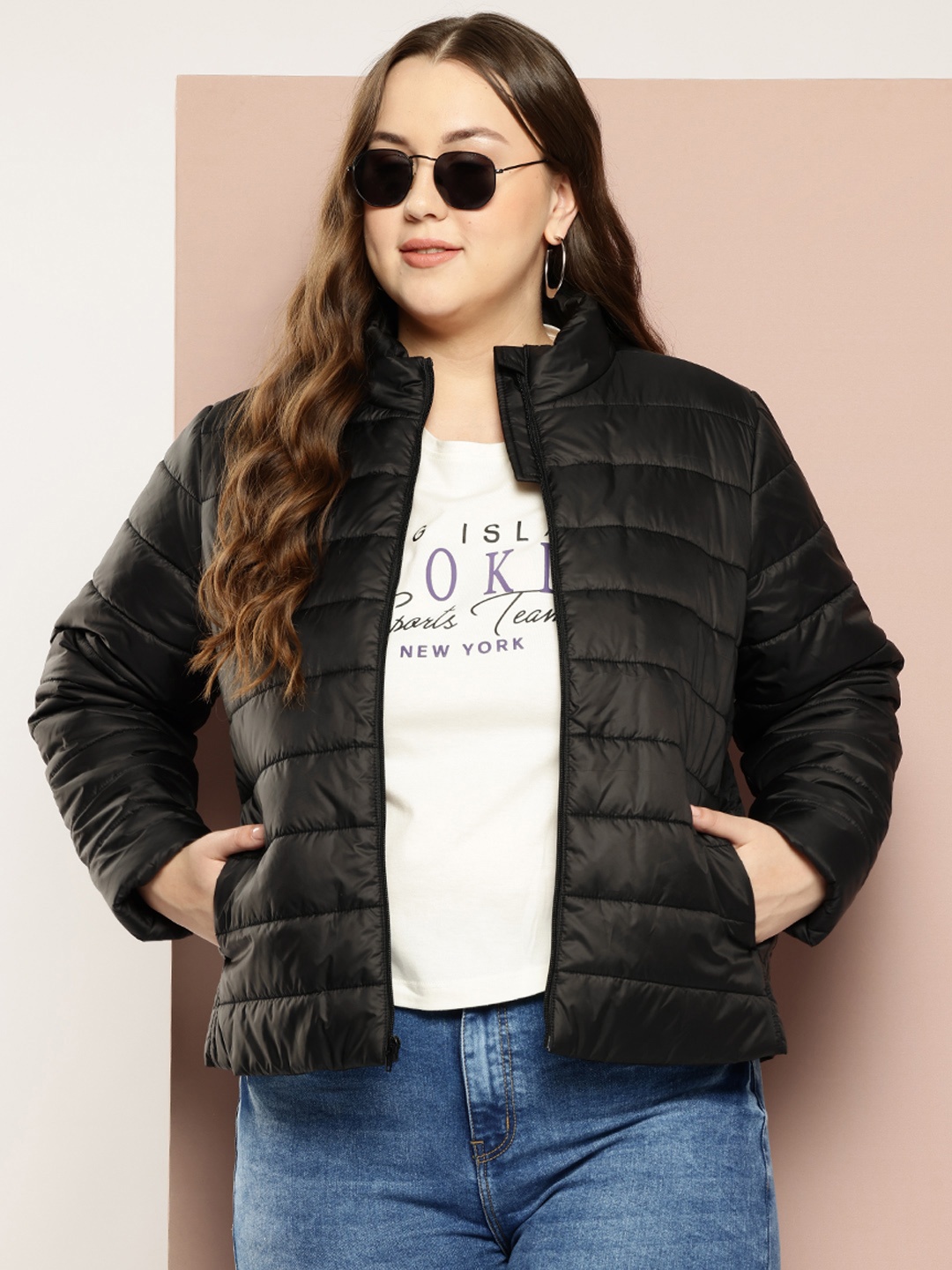 

Sztori Plus-Size Padded Jacket, Black