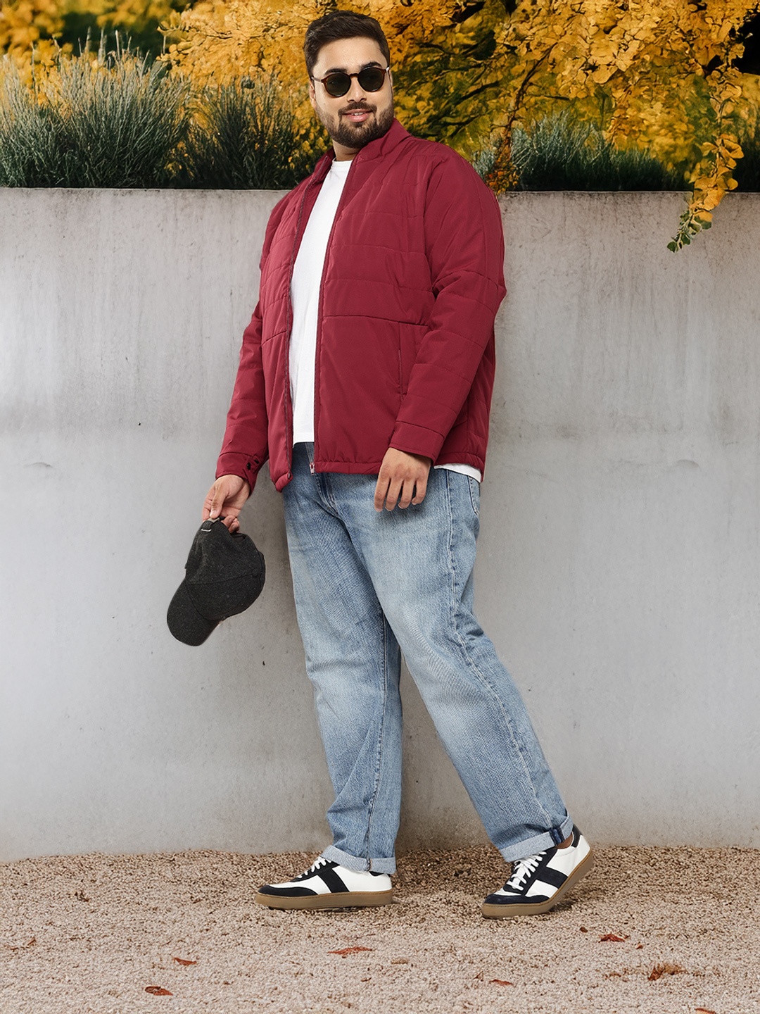 

Sztori Plus Size Padded Jacket, Maroon