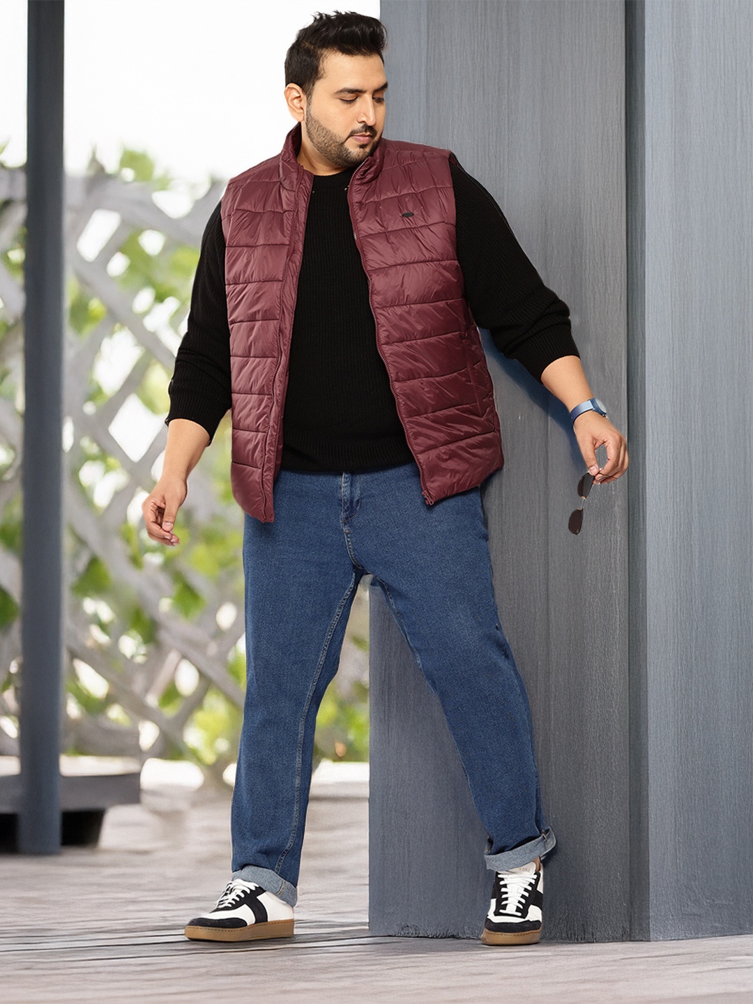 

Sztori Plus Size Padded Jacket, Burgundy