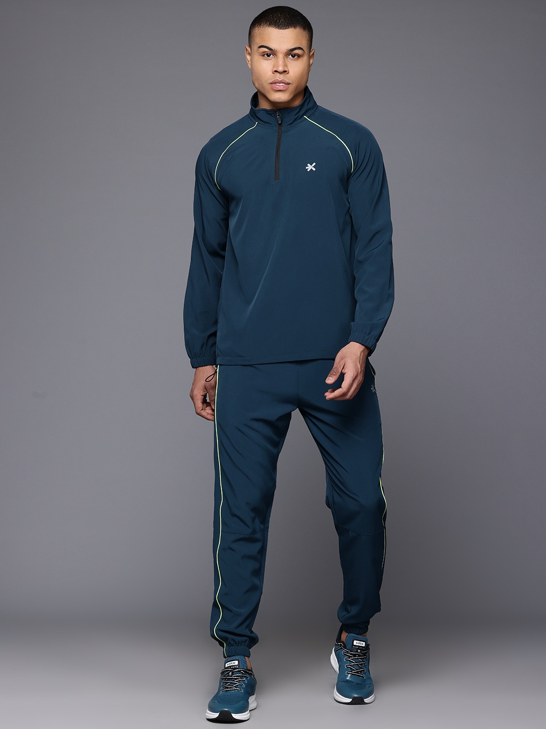 

HRX by Hrithik Roshan Men Rapid-Dry Training Tracksuit, Navy blue