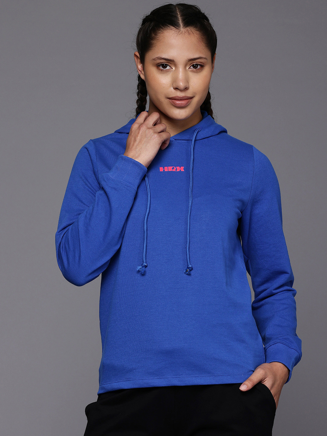 

HRX by Hrithik Roshan Hooded Lifestyle Sweatshirt, Blue
