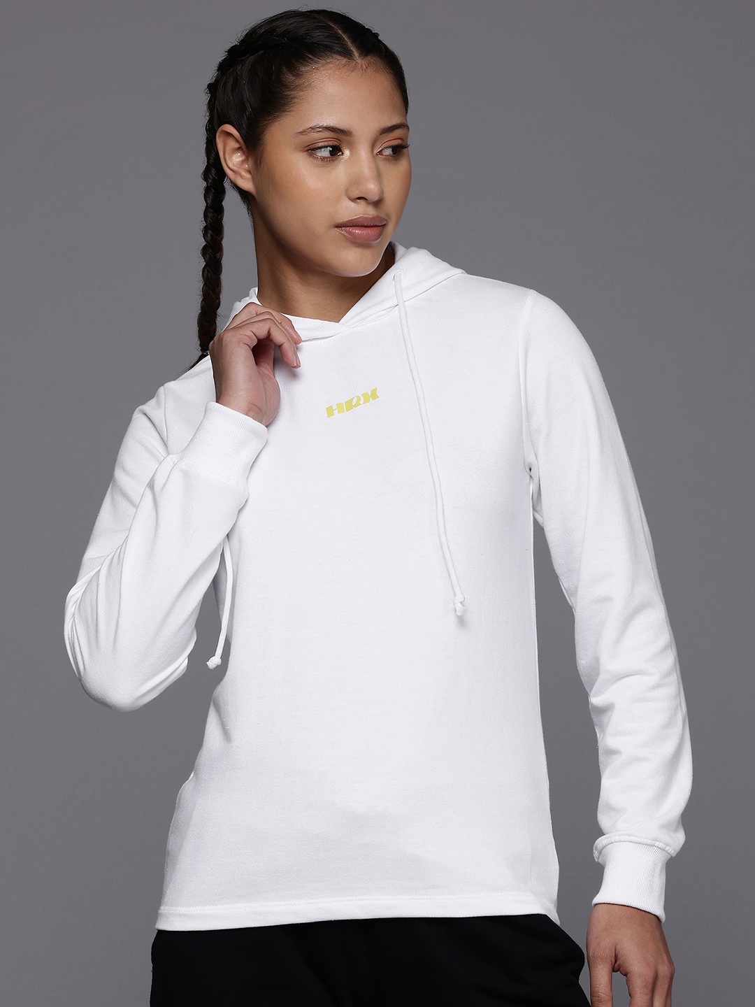 

HRX by Hrithik Roshan Hooded Lifestyle Sweatshirt, White