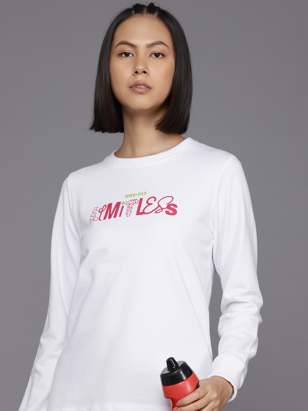 

HRX by Hrithik Roshan Lifestyle Printed Sweatshirt, White