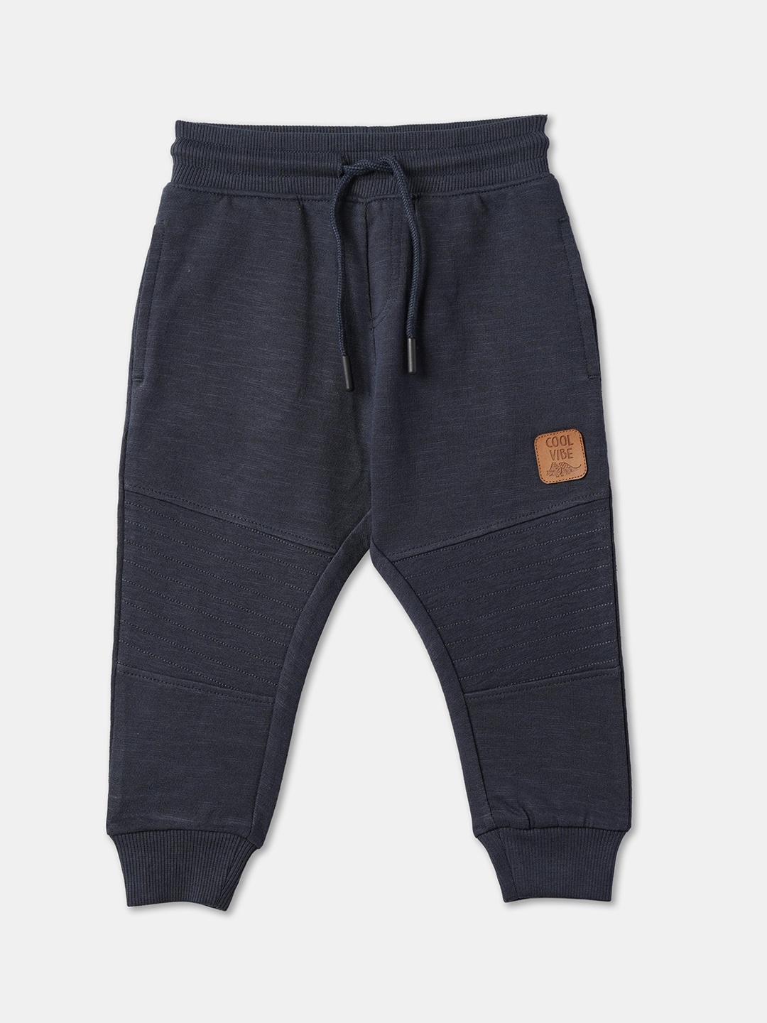 

R&B Boys Mid Rise Cotton joggers, Blue