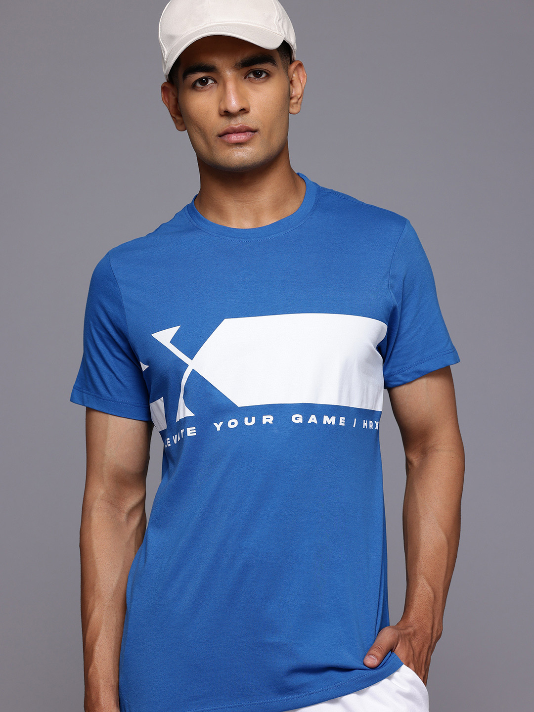 

HRX by Hrithik Roshan Printed Lifestyle T-shirt, Blue